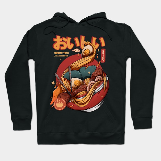 Spicy Ramen Food Hoodie by Hirolabs